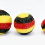Aboriginal Felt Balls (Faded Lines)