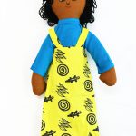 Handmade Cotton Doll with Aboriginal Dress
