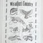Wiradjuri Country Tea Towel-Large Towns