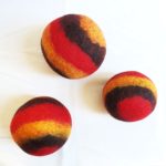Aboriginal Felt Balls (Faded Lines) 2