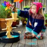 Wooden Water & Sensory Play Wheel